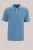 WE Fashion – Heren regular fit polo met structuur en embroidery – Regular fit – Blauw – Katoen –