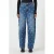 Y.A.S high waist barrel jeans met stippen medium blue denim