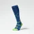Stox running knee high socks men compressiekous heren marine combi