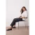 Trendyol Curve Dames Zwart Effen Mom Hoge taille Grote maten Jeans