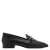 Mango leren loafers zwart