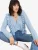 Bianco Lucci Gebreid vest  pastelblauw