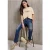 Street One Studio Dames Shirt met tekst in Beige