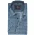 Geprint overhemd met borstzak Casa Moda donkerblauw casual fit lange mouw korte knoop