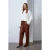 Dames Brede-Pijpen Neplederen Broek