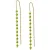 OTAZU Ivy Jill Earhangers Green