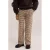 WE Fashion straight leg geruite pantalon – beige/bruin