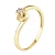 Diamond Solitaire 0040 Cts Geel Goud 18 Karaat