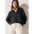 Cecil Dames Gestructureerde blouse in Zwart