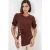 Ronde Hals Geplooide Blouse