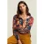 River Woods Multi Fantasy V-neck Blouse