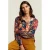 River Woods Multi Fantasy V-neck Blouse