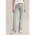 We Fashion 5-pocket Mid Waist Greyish Green