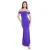 Damesjurk Goddiva Pleated Bardot Scuba