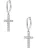 Hey Happiness Oorbellen ‘Kreuz’  zilver