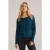 We Fashion Knitted Pullover Green Blue