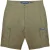 Lambretta Heren Rubberised Logo Cargo Shorts (Khaki Groen)