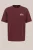 WE Fashion – Heren regular fit T-shirt met print – Regular fit – Donkerrood – Katoen –
