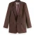 Scotch & Soda Sequin Jacquard Sb Blazer Coffee