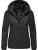 Ragwear Winterjas ‘Dizzie Warm Rain’  zwart