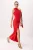 TRENDYOLMİLLA Dames Rood Effen Maxi Mouwloos Recht Avond & Gala Jurk