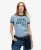 Superdry Vrouwen Athletic Essentials Ringer T-shirt met Aansluitende Pasvorm Blauw