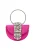 faina Clutch  fuchsia / zilver / transparant