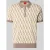 HUGO poloshirt met ritssluiting en all-over print