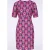 Topvintage exclusive ~ Aurora Floral a-lijn jurk in paars en roze