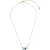 OTAZU Classic Triple Leaf Necklace Rosewater Opal