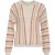 Vila Vimarian o-neck ls stripe knit top ecru dessin