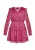 faina Jurk  goud / rosa / magenta