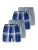SCHIESSER Boxershorts ‘ Multipacks ‘  blauw / grijs gemêleerd / wit