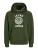 JACK & JONES Sweatshirt ‘JWHVICTO’  donkergroen / wit