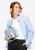 Wittchen Dames eco-leren schoudertas, twee compartimenten, klein, blauw