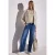 Street One Dames Shirt met folietekst in Beige