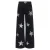 KIDS ONLY GIRL wide leg jeans met sterren – black denim/zilver