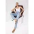 TRENDYOLMİLLA Dames Blauw Effen Mom Hoge taille Jeans