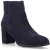 Hush Puppies Claridy Suède Leren Dames Navy Hak Enkellaarzen