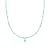 Luxeketting, metaallegering athat en amazoniet 18K vergulde afwerking