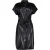 Geisha Dress Pu Black