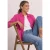 Overhemd met 3/4-mouwen en corduroy-mix