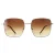 Calvin Klein CK22121S 714 goud bruin gradiënt zonnebril