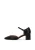 Semi-open leather pumps
