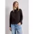 Street One Dames Blouse met lange mouwen en overhemdkraag in keperstof in Bruin