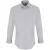 Premier Heren Rekken Pasvorm Popeline Lange Mouwen Shirt (Zilver)