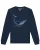 Watapparel Sweatshirt ‘ Wal ‘  blauw gemêleerd