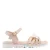 Graceland leren sandalen met glitters lichtroze