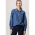 Miss Etam gebloemde blouse dark blue denim