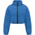 Malelions Women Signature Cropped Puffer Jacket | Cobalt Blue